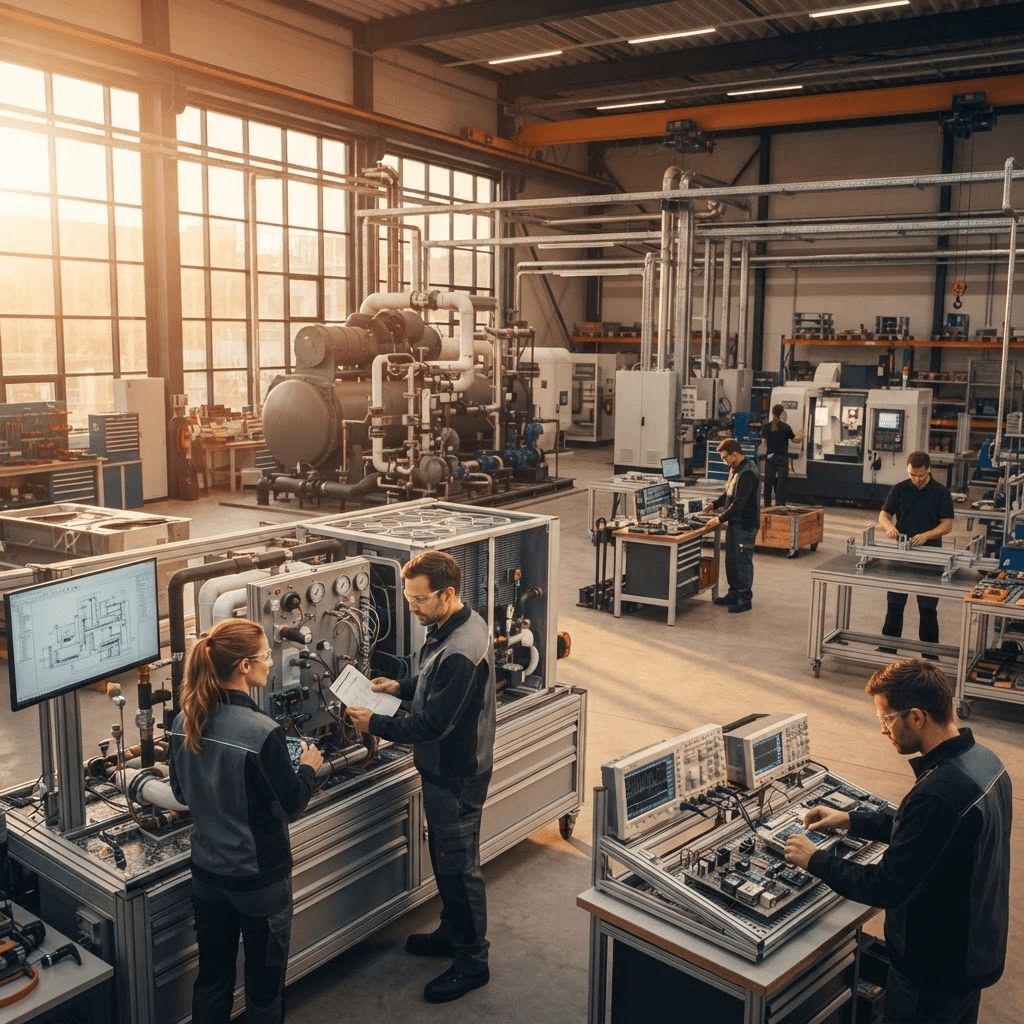 Engineering facility with diverse technical capabilities